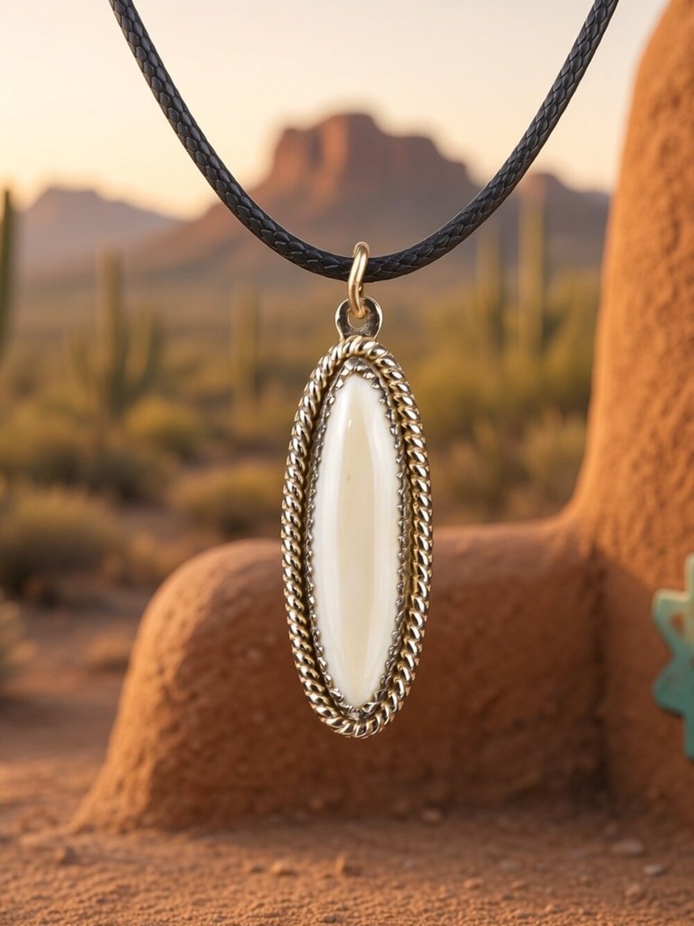 Vintage Navajo Sterling Silver Pendant Jane Yikaazba Popovitch Signed JP 1"